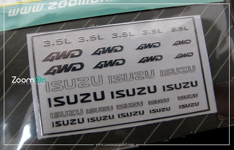 ズームオン ZD037 1/24 - 1/43 いすゞ メタルステッカー