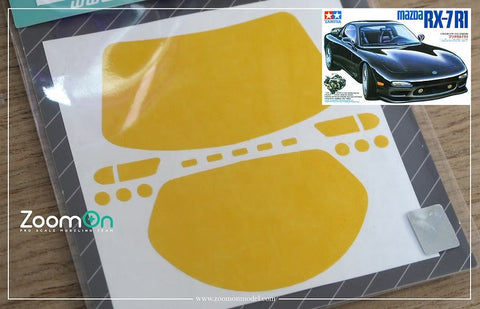 ズームオン ZD048 1/24 ウインドー・ライト 塗装マスキング- マツダRX-7 FD