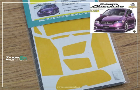 ズームオン ZD065 1/24 ウインドー・ライト 塗装マスキング- ホンダ オデッセイ RB1