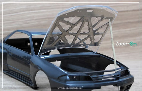 ズームオン ZD078 1/24 ニッサン スカイライン GTR R32 ボンネットフード ストラクチャー