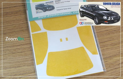 ズームオン ZD087 1/24 ウインドー・ライト 塗装マスキング- トヨタ セリカ GT-Four