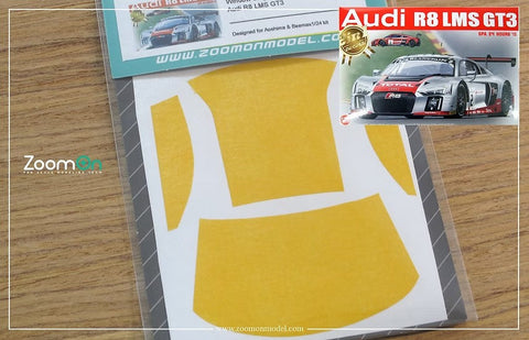 ズームオン ZD104 1/24 ウインドー・ライト 塗装マスキング- アウディ R8 LMS GT3