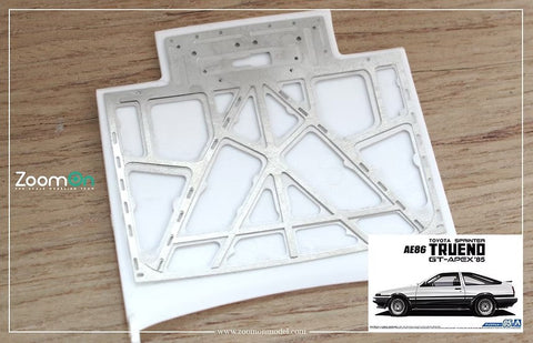 ズームオン ZD122 1/24 トヨタ AE86 ボンネットフード ストラクチャー