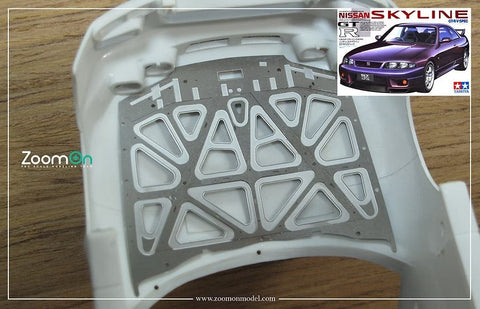 ズームオン ZD137 1/24 ニッサン GT-R R33 ボンネットフード ストラクチャー