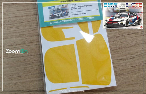 ズームオン ZD140 1/24 ウインドー・ライト 塗装マスキング- BMW M8 GTE