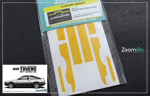 ズームオン ZD142 1/24 トヨタ AE86 パターン マスク