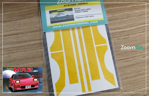 ズームオン ZD143 1/24 トヨタ MR2 AW11 パターン マスク