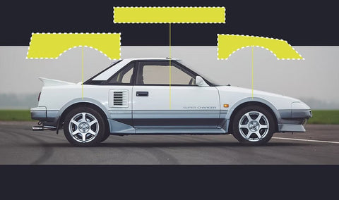 ズームオン ZD143 1/24 トヨタ MR2 AW11 パターン マスク