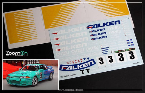 ズームオン ZD151 1/24 ファルケン ロゴ セット