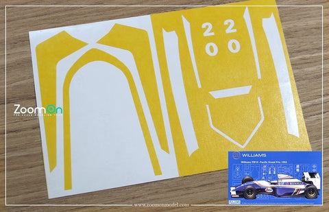 ズームオン ZD156 1/20 塗装マスキング - ウイリアムズ FW16 1994