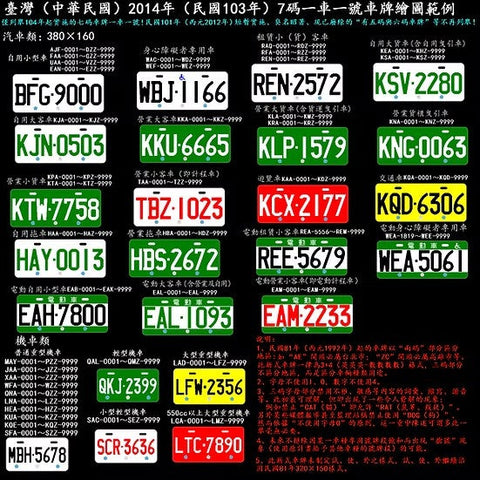 ズームオン ZD170 1/24 台湾 旧型ナンバープレート (A)