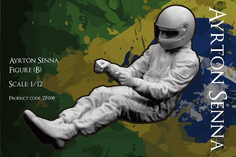 ズームオン ZF008-M 1/12 アイルトン セナ フィギュア (B)マルボロ