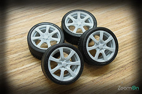 ズームオン ZR001 1/24 18インチ FD2 TypeR ホイールセット