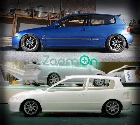 ズームオン ZR005 1/24 17インチ 無限 MF-10 ホイールセット