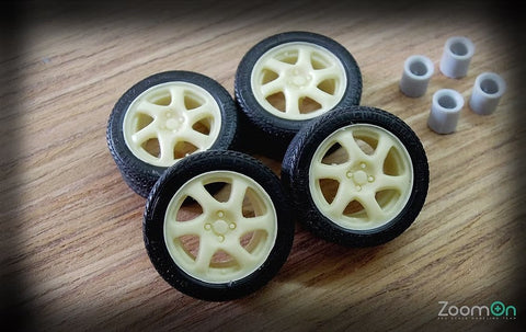 ズームオン ZR007 1/24 15インチ Gsr Blades ホイールセット