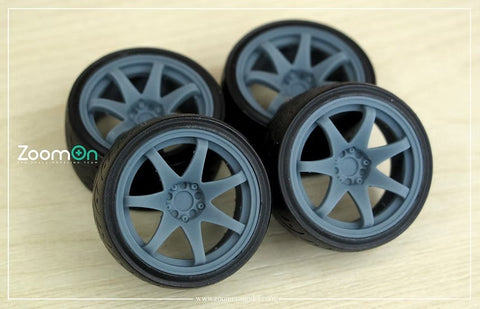 ズームオン ZR016 1/24 15インチ XXR 522 ホイールセット