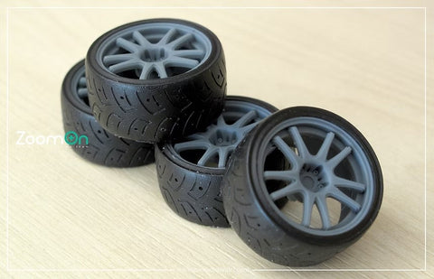 ズームオン ZR022 1/24 18インチ 5zigen RSD ホイールセット