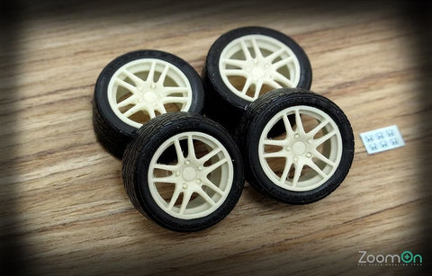 ズームオン ZR023 1/24 17インチ ユーロR ホイールセット