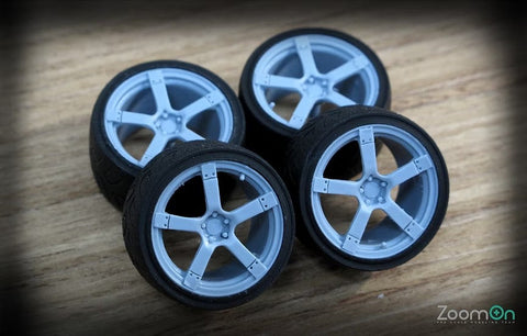 ズームオン ZR028 1/24 18インチ プロドライブ GC-07 ホイールセット
