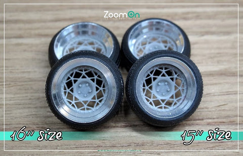 ズームオン ZR036 1/24 16インチ Rotiform DSC ホイールセット