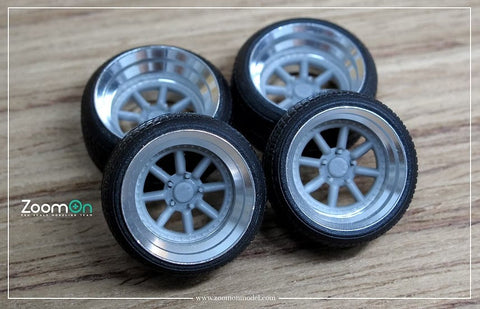 ズームオン ZR037 1/24 15インチ Rotiform MLW ホイールセット