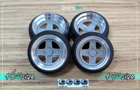 ズームオン ZR041 1/24 16インチ SSR MK2 ホイールセット