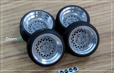 ズームオン ZR042 1/24 16インチ エンケイ アパッチ IV ホイールセット