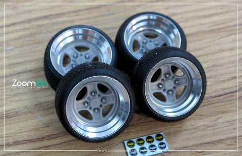 ズームオン ZR043 1/24 16インチ ワーク エクイップ 40 ホイールセット