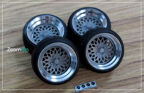 ズームオン ZR044 1/24 16インチ Star Road グロースター ホイールセット