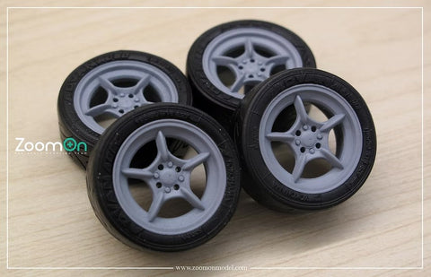 ズームオン ZR050 1/24 15インチ 無限 RNR ホイールセット