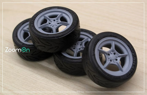 ズームオン ZR050 1/24 15インチ 無限 RNR ホイールセット