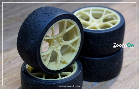 ズームオン ZR053 1/24 19インチ BC Forged RS41 ホイールセット