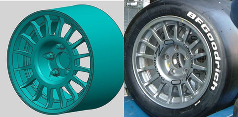 ズームオン ZR055 1/24 15インチ Oz レーシングスポーツ ホイールセット
