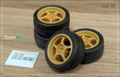 ズームオン ZR056 1/24 17インチ レイズ グラムライツ 57c ホイールセット