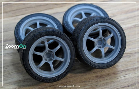 ズームオン ZR065 1/24 15インチ アドバンレーシング RG2 ホイールセット