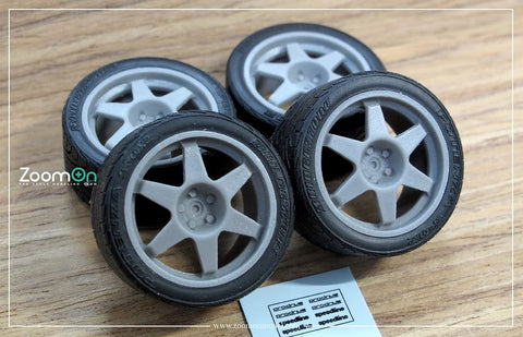 ズームオン ZR066 1/24 18インチ スピードライン ST2 ホイールセット