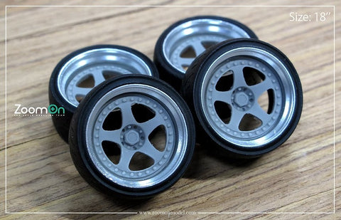 ズームオン ZR070 1/24 17インチ ニスモ LM GT1 ホイールセット