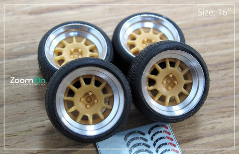 ズームオン ZR072 1/24 15インチ ワーク エモーション RS11 ホイールセット