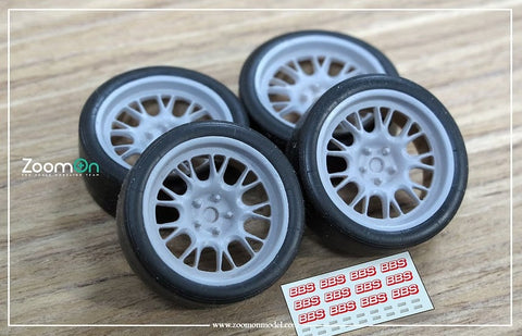 ズームオン ZR073 1/24 18インチ BBS RE686 ホイールセット