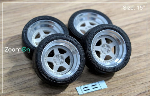 ズームオン ZR074 1/24 16インチ マイスター CR01 ホイールセット