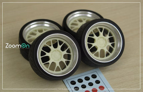 ズームオン ZR084 1/24 18インチ BBS LM-R ホイールセット