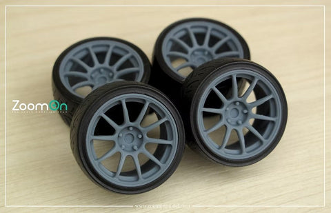 ズームオン ZR088 1/24 20インチ ウェッズ TC105N ホイールセット