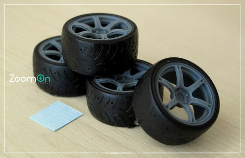ズームオン ZR089 1/24 20インチ レイズ TE037 ホイールセット