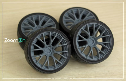 ズームオン ZR092 1/24 17インチ レイズ G16 ホイールセット
