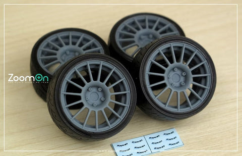 ズームオン ZR093 1/24 17インチ エンケイスポーツ RC-T4 ホイールセット