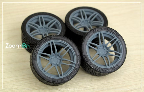 ズームオン ZR094 1/24 20インチ ウェッズ SA65M ホイールセット
