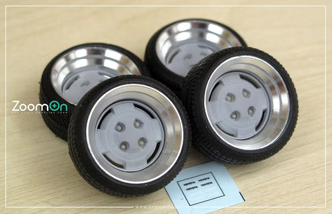 ズームオン ZR097 1/24 15インチ AE86 OEM カスタム ホイールセット