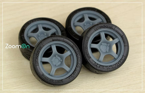 ズームオン ZR101 1/24 16インチ レイズ 57CR ホイールセット