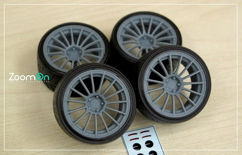 ズームオン ZR104 1/24 16インチ エンケイ RS05RR ホイールセット