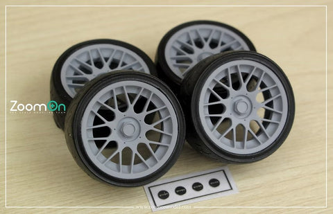 ズームオン ZR106 1/24 19インチ Work Starfield ホイールセット